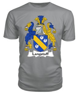 ScotsTee Langstaff Coat Of Arms Family Crest British Fleet T Shirt