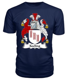 ScotsTee Keeling Coat Of Arms Family Crest British Fleet T Shirt