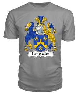 ScotsTee Langholm (e) Coat Of Arms Family Crest British Fleet T Shirt