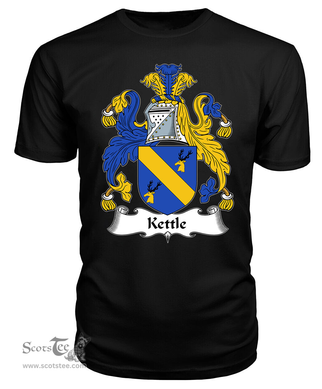 ScotsTee Kettle Coat Of Arms Family Crest British Fleet T Shirt