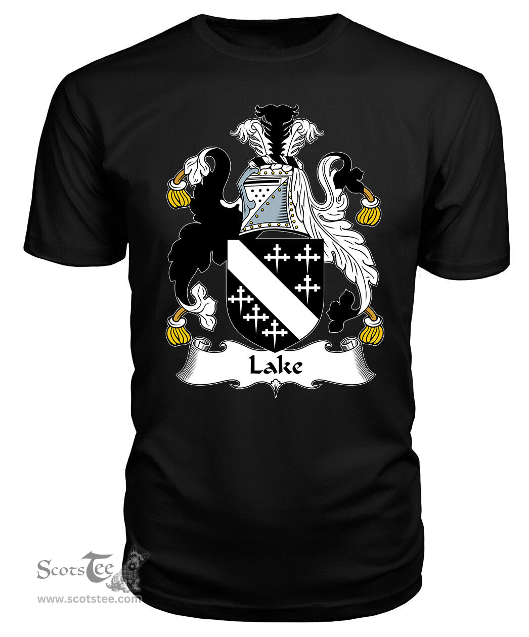 ScotsTee Lake Coat Of Arms Family Crest British Fleet T Shirt