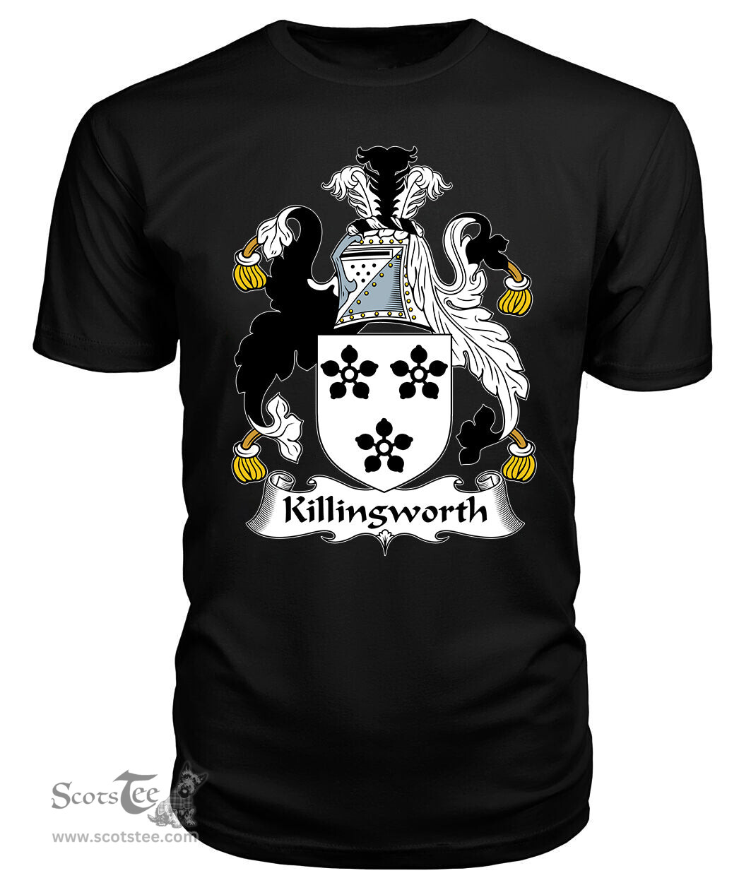 ScotsTee Killingworth Coat Of Arms Family Crest British Fleet T Shirt