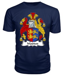 ScotsTee Maddox or Maddock Coat Of Arms Family Crest British Fleet T Shirt