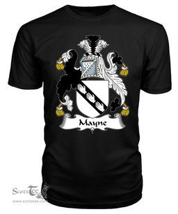ScotsTee Main or Mayne Coat Of Arms Family Crest British Fleet T Shirt
