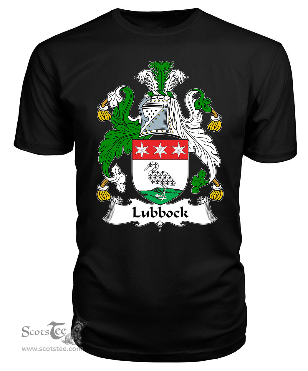 ScotsTee Lubbock Coat Of Arms Family Crest British Fleet T Shirt