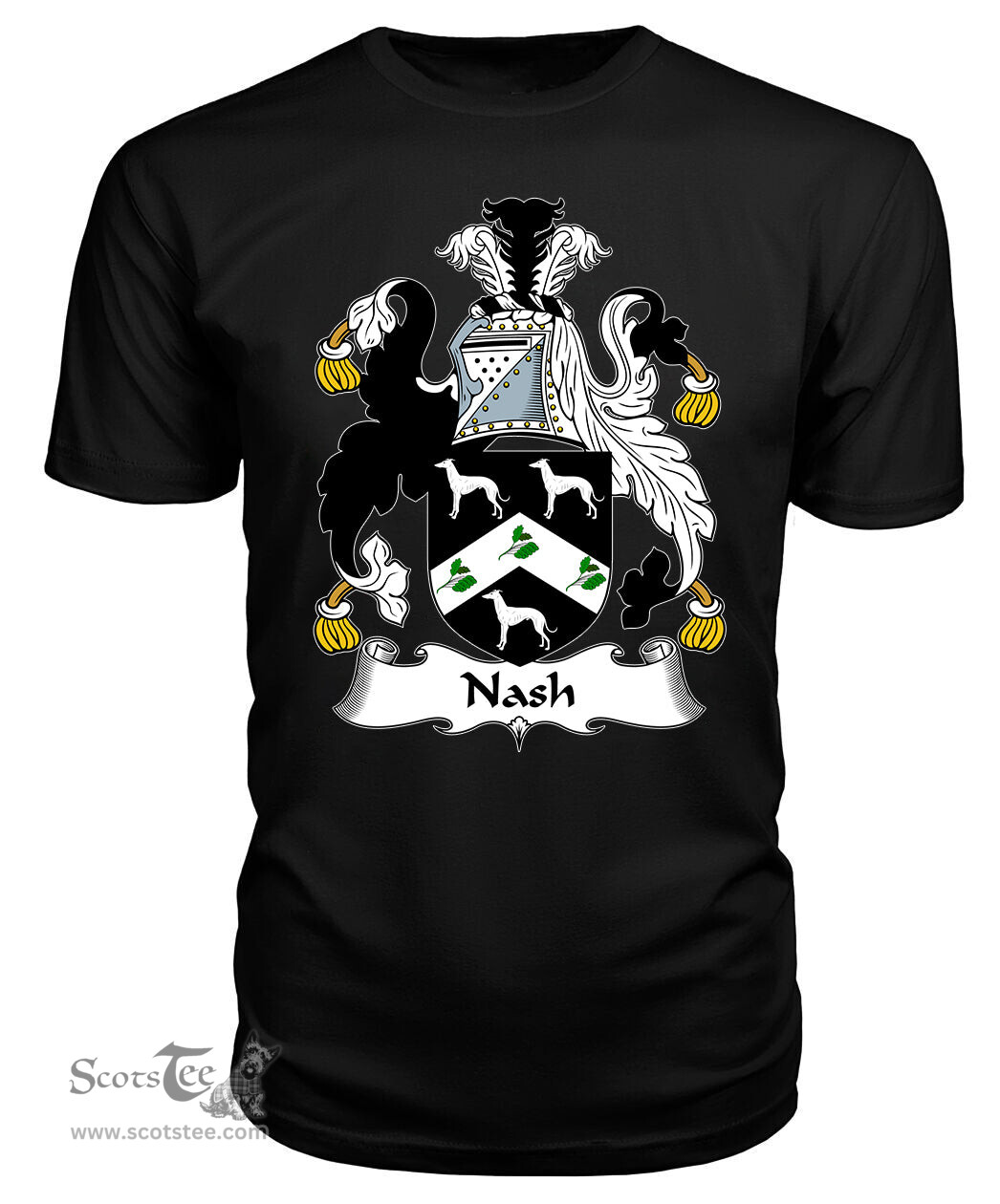ScotsTee Nash Coat Of Arms Family Crest British Fleet T Shirt