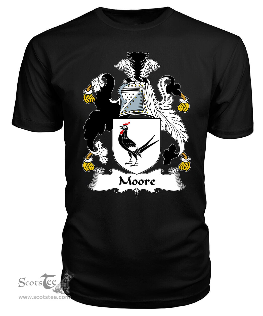 ScotsTee Moore I Coat Of Arms Family Crest British Fleet T Shirt