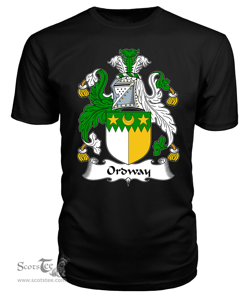 ScotsTee Ordway Coat Of Arms Family Crest British Fleet T Shirt