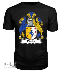 ScotsTee Phelps Coat Of Arms Family Crest British Fleet T Shirt