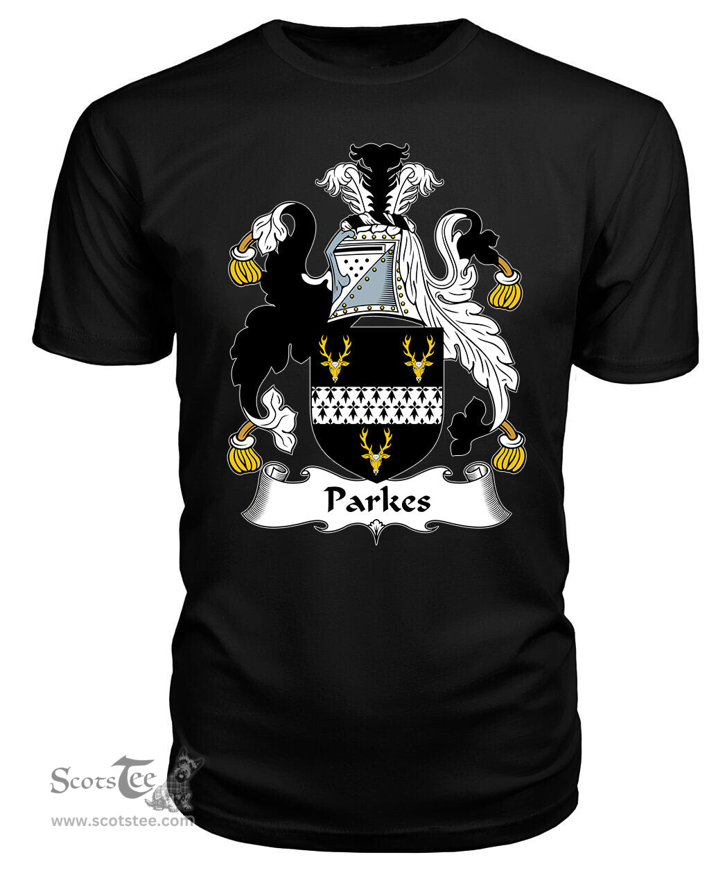 ScotsTee Parkes II Coat Of Arms Family Crest British Fleet T Shirt