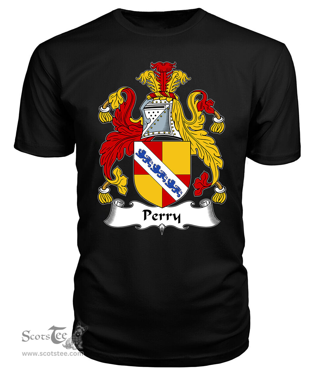 ScotsTee Perry Coat Of Arms Family Crest British Fleet T Shirt