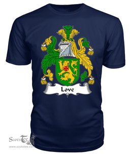 ScotsTee Love II Coat Of Arms Family Crest British Fleet T Shirt