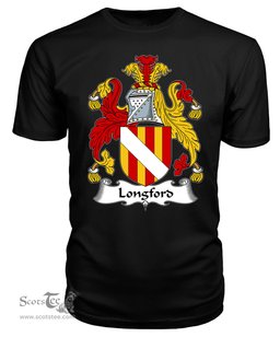 ScotsTee Longford Coat Of Arms Family Crest British Fleet T Shirt