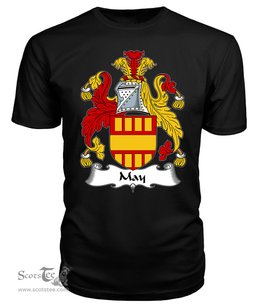 ScotsTee May Coat Of Arms Family Crest British Fleet T Shirt