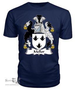 ScotsTee Mellor Coat Of Arms Family Crest British Fleet T Shirt