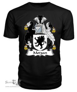 ScotsTee Morgan II (Wales) Coat Of Arms Family Crest British Fleet T Shirt