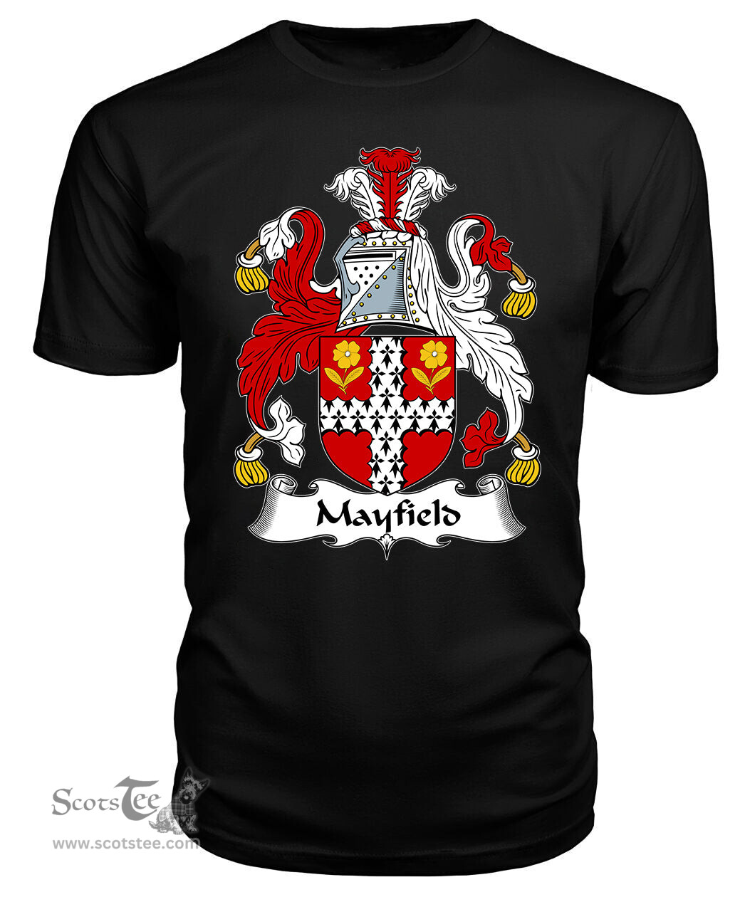 ScotsTee Mayfield Coat Of Arms Family Crest British Fleet T Shirt