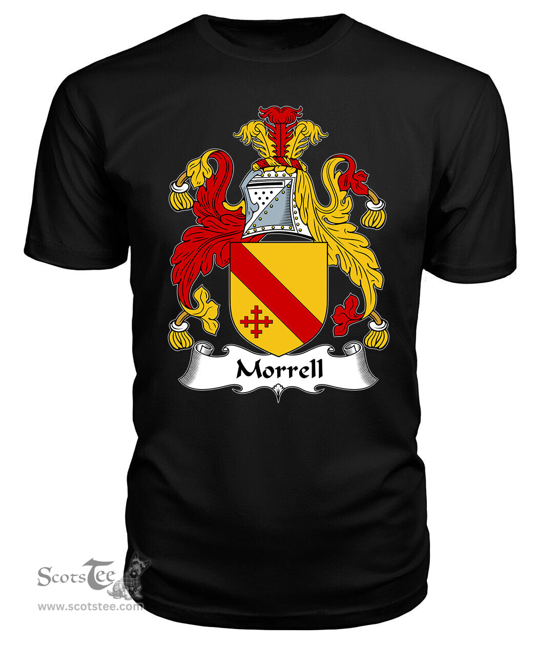 ScotsTee Morrell Coat Of Arms Family Crest British Fleet T Shirt