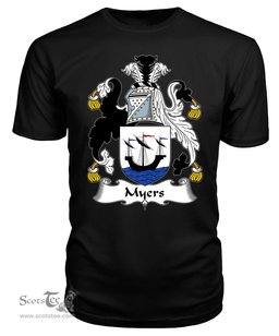 ScotsTee Myers Coat Of Arms Family Crest British Fleet T Shirt