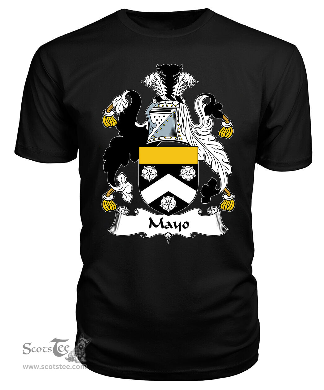 ScotsTee Mayo Coat Of Arms Family Crest British Fleet T Shirt