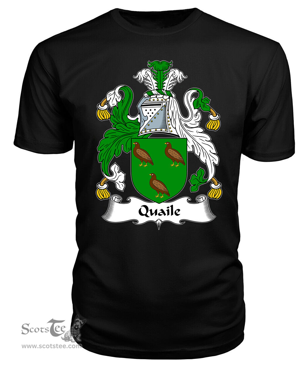 ScotsTee Quaile Coat Of Arms Family Crest British Fleet T Shirt