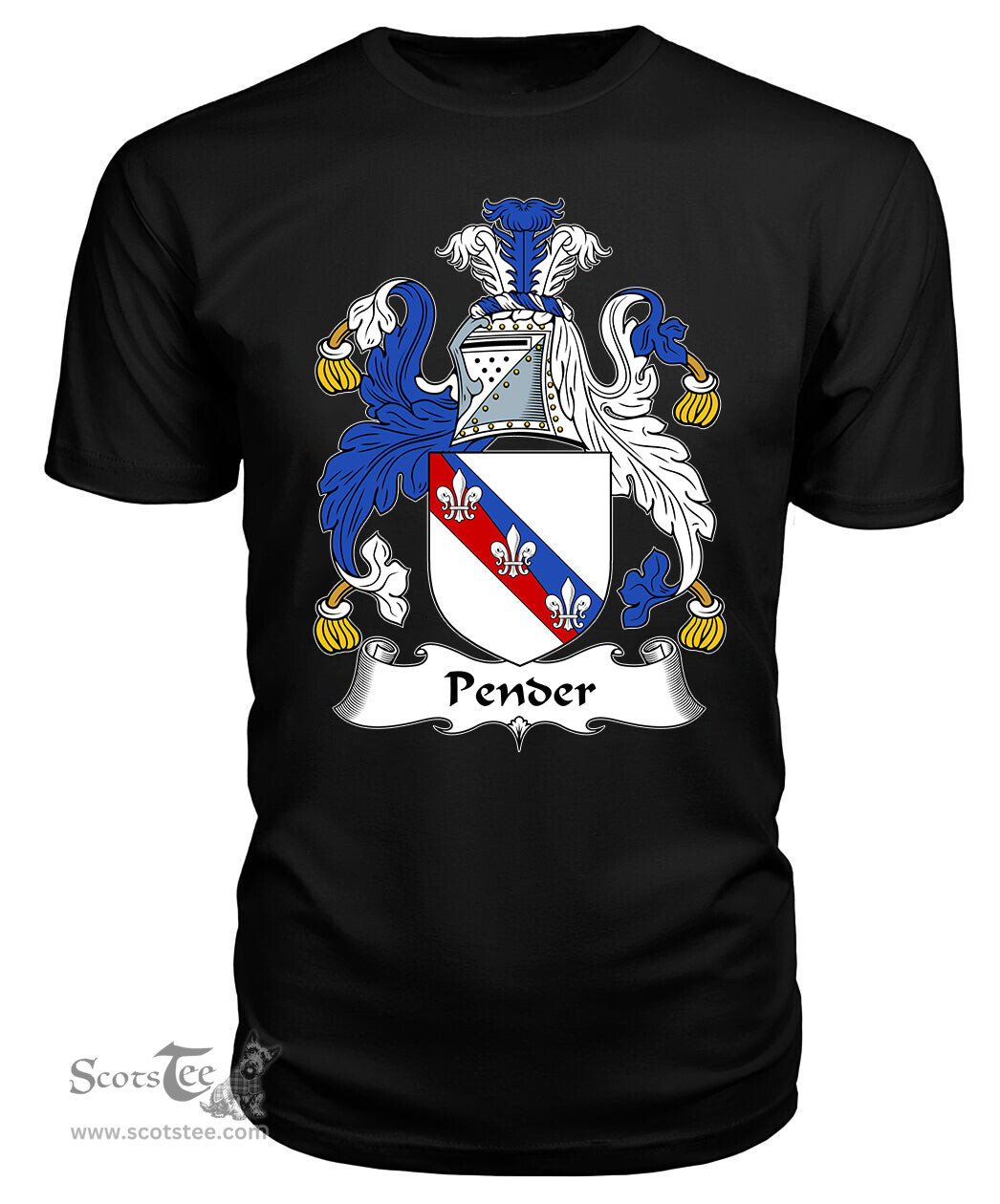 ScotsTee Pender Coat Of Arms Family Crest British Fleet T Shirt