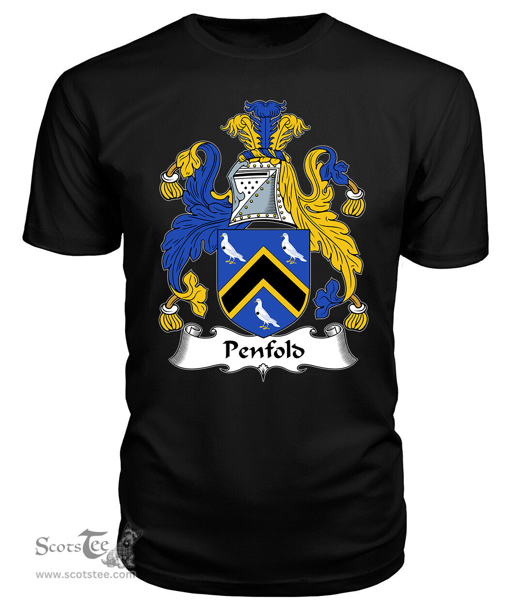 ScotsTee Penfold Coat Of Arms Family Crest British Fleet T Shirt