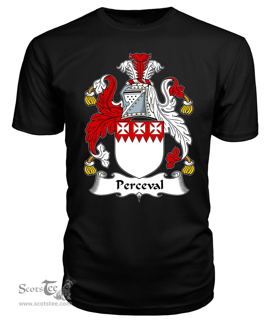 ScotsTee Perceval Coat Of Arms Family Crest British Fleet T Shirt