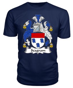 ScotsTee Seagrim or Seagram Coat Of Arms Family Crest British Fleet T Shirt