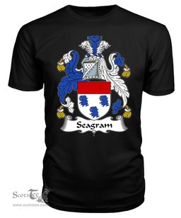 ScotsTee Seagrim or Seagram Coat Of Arms Family Crest British Fleet T Shirt