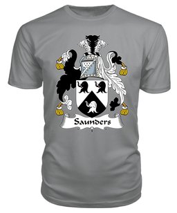 ScotsTee Saunders Coat Of Arms Family Crest British Fleet T Shirt