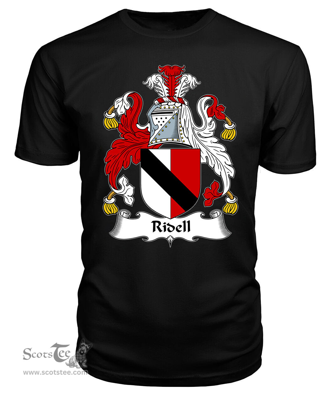 ScotsTee Ridell Coat Of Arms Family Crest British Fleet T Shirt