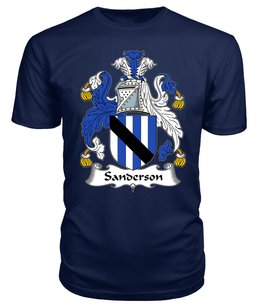 ScotsTee Sanderson Coat Of Arms Family Crest British Fleet T Shirt