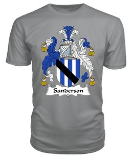 ScotsTee Sanderson Coat Of Arms Family Crest British Fleet T Shirt