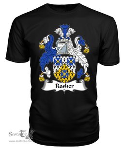 ScotsTee Rosher Coat Of Arms Family Crest British Fleet T Shirt