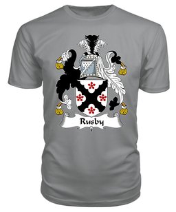 ScotsTee Rusby Coat Of Arms Family Crest British Fleet T Shirt