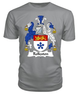 ScotsTee Rolleston Coat Of Arms Family Crest British Fleet T Shirt
