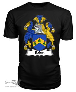 ScotsTee Robin Coat Of Arms Family Crest British Fleet T Shirt