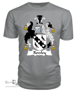 ScotsTee Rowley Coat Of Arms Family Crest British Fleet T Shirt