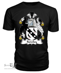 ScotsTee Rowley Coat Of Arms Family Crest British Fleet T Shirt