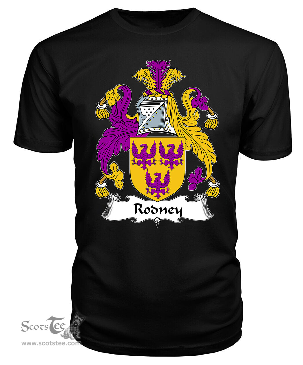 ScotsTee Rodney Coat Of Arms Family Crest British Fleet T Shirt
