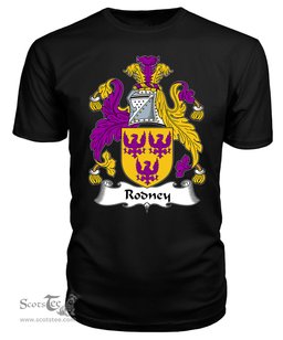 ScotsTee Rodney Coat Of Arms Family Crest British Fleet T Shirt