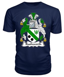 ScotsTee Rushworth Coat Of Arms Family Crest British Fleet T Shirt