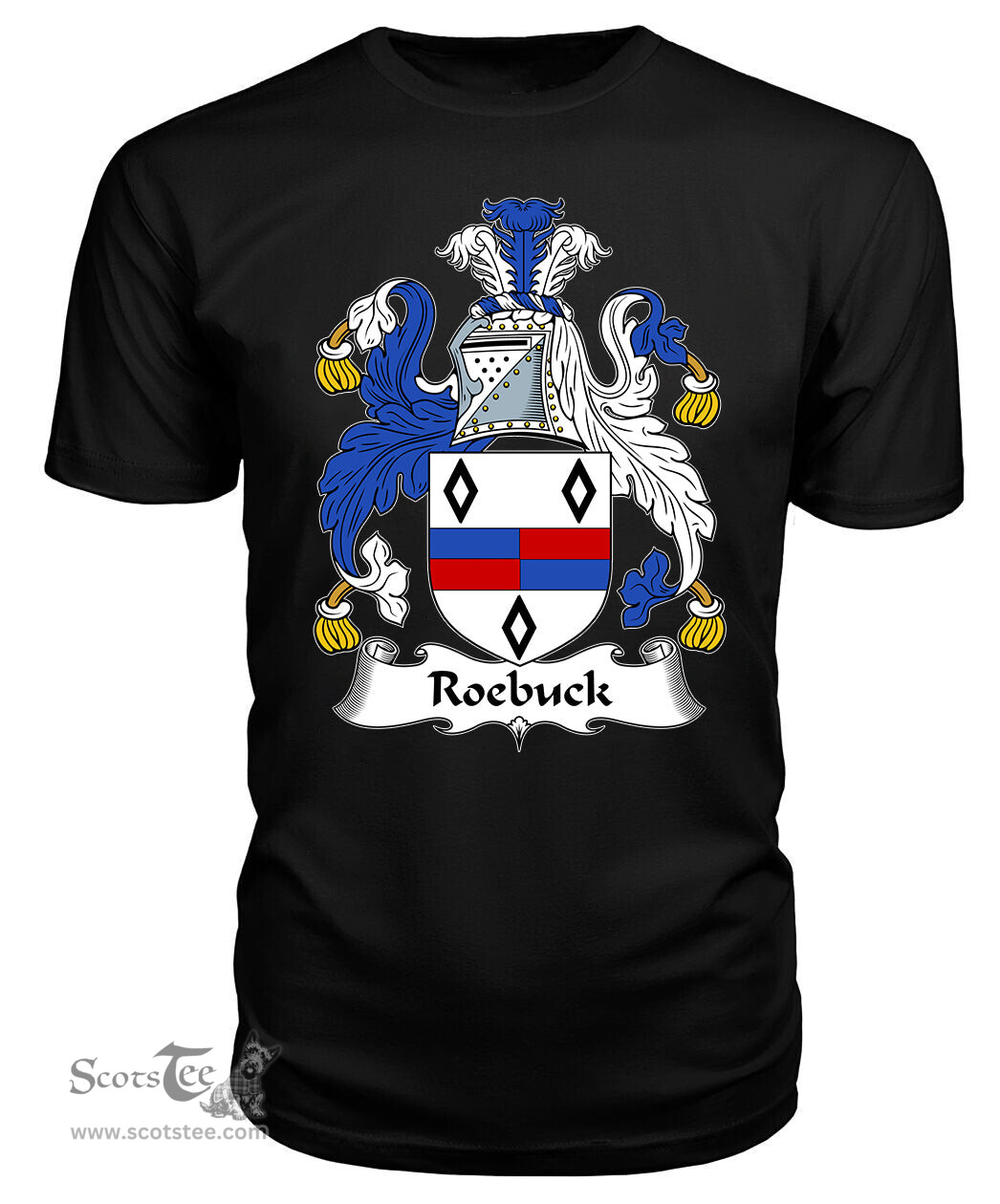 ScotsTee Roebuck Coat Of Arms Family Crest British Fleet T Shirt