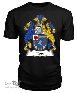 ScotsTee Rose Coat Of Arms Family Crest British Fleet T Shirt