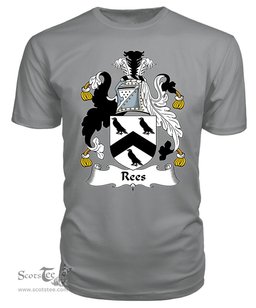 ScotsTee Rees or Rhys, or Rice Coat Of Arms Family Crest British Fleet T Shirt