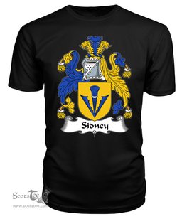 ScotsTee Sidney or Sydney Coat Of Arms Family Crest British Fleet T Shirt