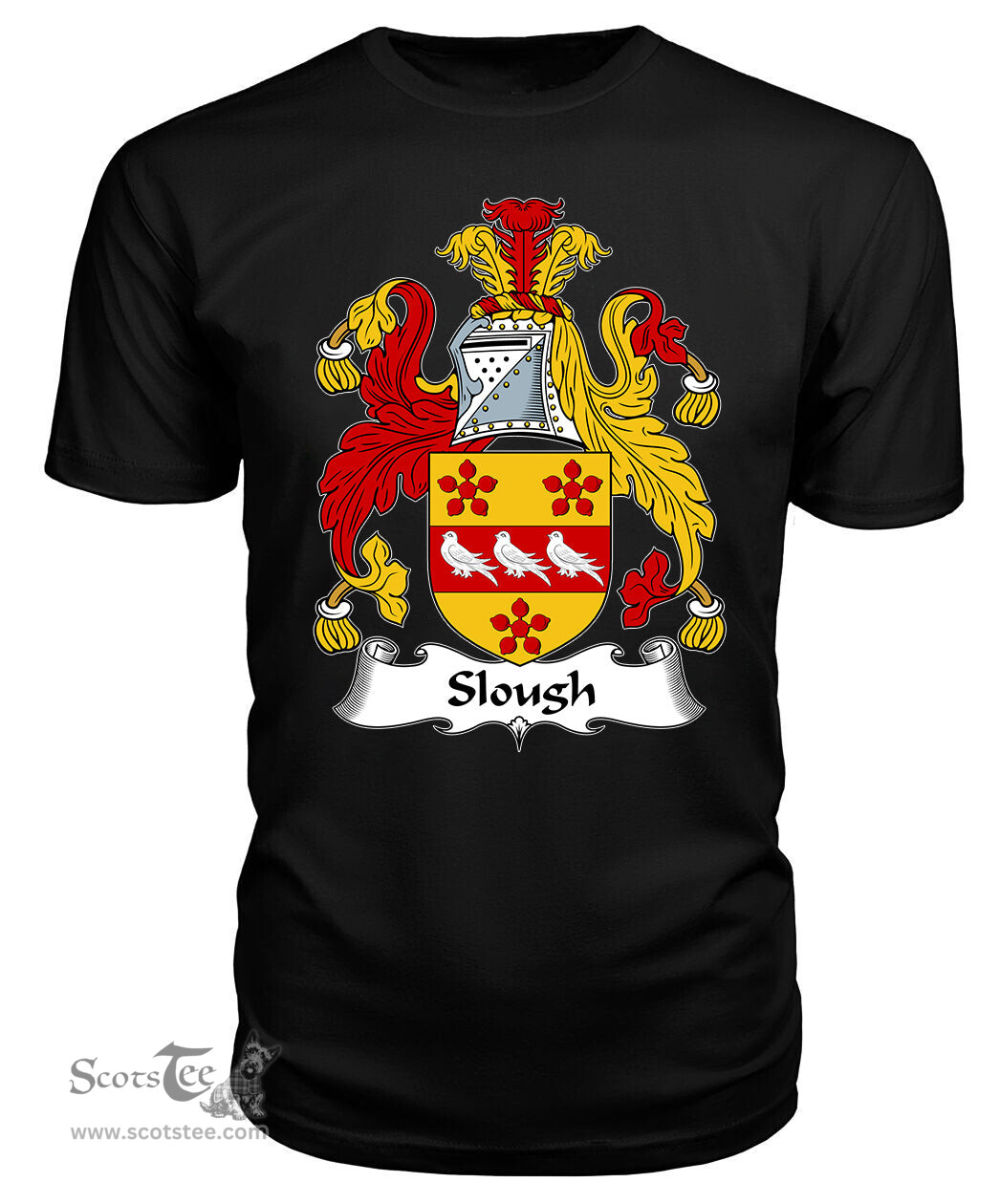 ScotsTee Slough Coat Of Arms Family Crest British Fleet T Shirt