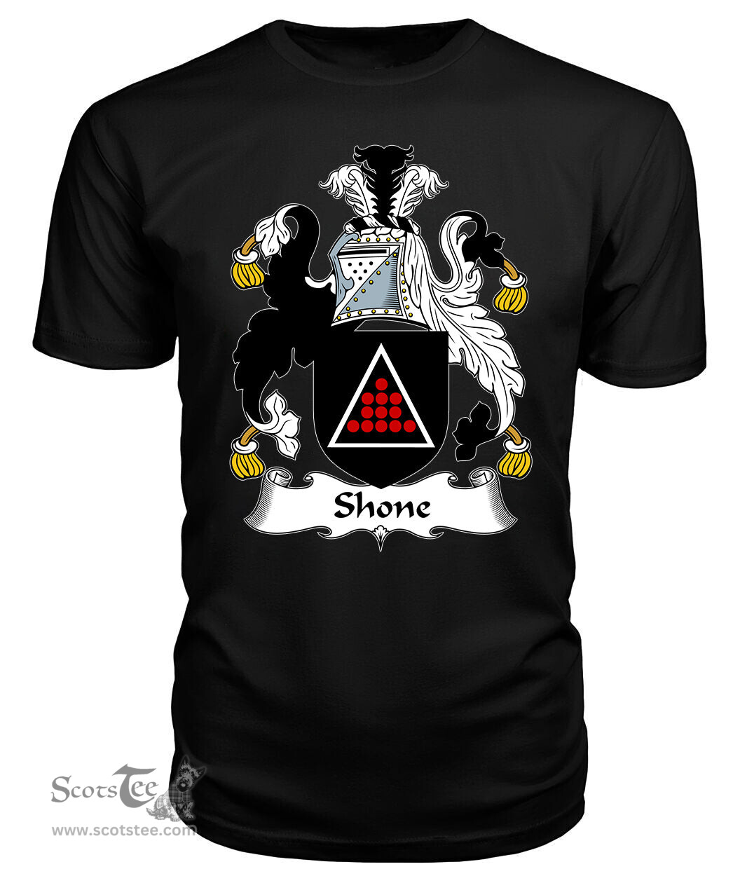 ScotsTee Shone Coat Of Arms Family Crest British Fleet T Shirt