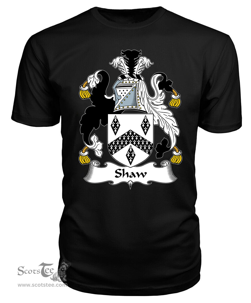 ScotsTee Shaw Coat Of Arms Family Crest British Fleet T Shirt